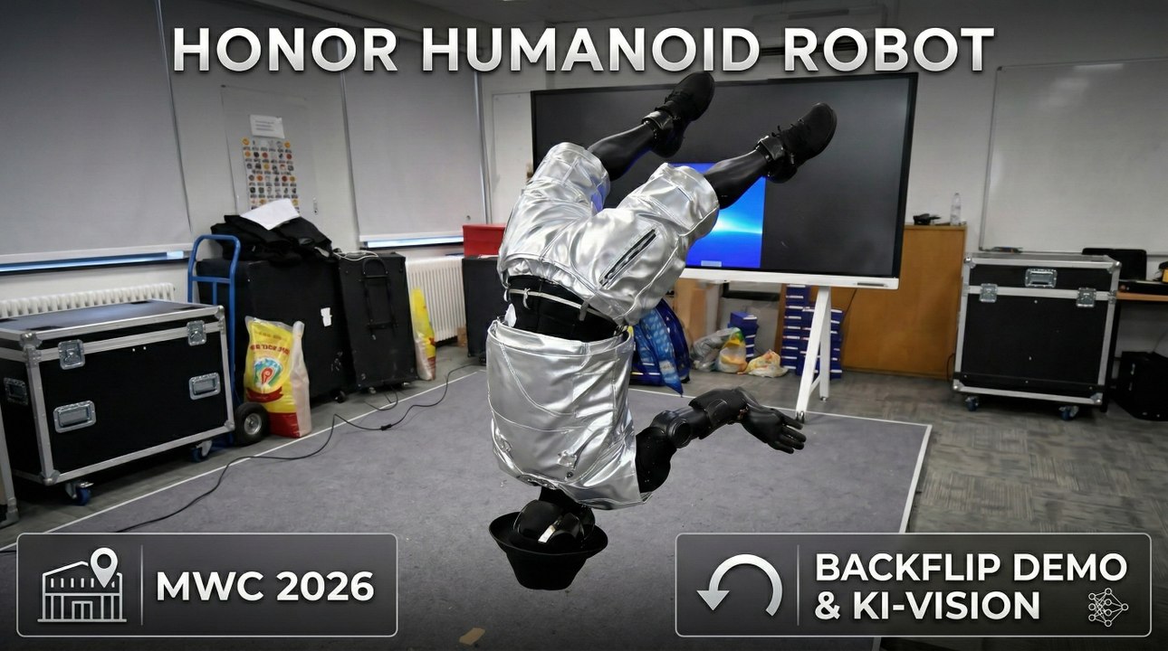 Honor Humanoid Robot zeigt spektakulären Backflip live