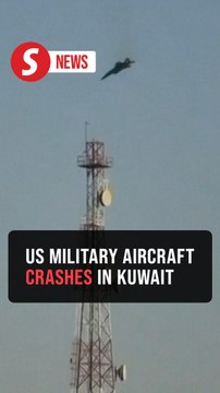 Plane plummets from sky in Kuwait as Iranian strikes continue