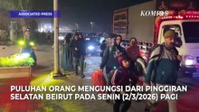 Israel Gempur Beirut usai Rudal Hizbullah Melintasi Perbatasan, Warga Mengungsi
