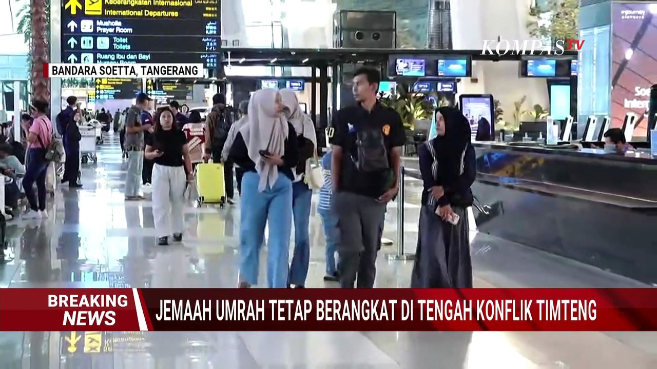 Kondisi Bandara Soekarno-Hatta kala Jemaah Umrah Tetap Berangkat di Tengah Konflik Iran