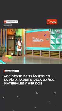 Un accidente de tránsito se registró en la carretera a Paurito, donde dos vehículos colisionaron dejando como saldo varias personas heridas.