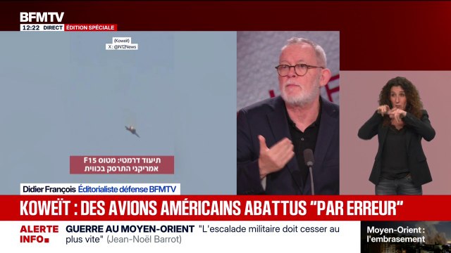 Guerre au Moyen-Orient: des avions américains abattus par erreur au Koweït