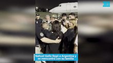 Nahuel Gallo llegó a Argentina y se reencontró con su familia