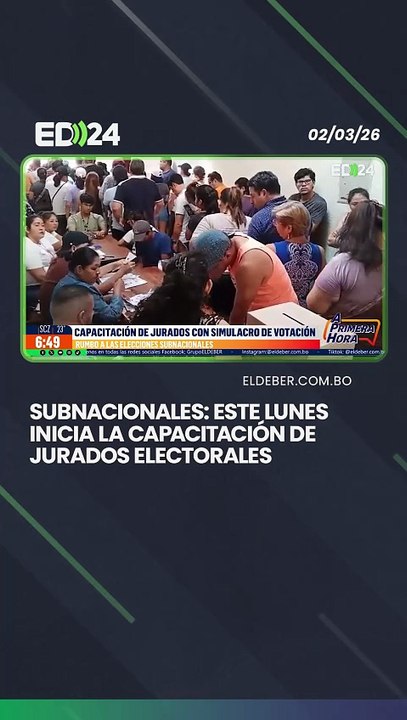 Subnacionales: este lunes inicia la capacitació...