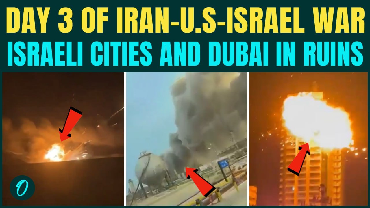 IRAN vs U.S WAR DAY 3: Israel HIT With Ballistic Missiles | Dubai, UAE & Kuwait Under Fire