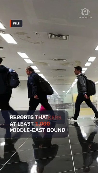 1,000 OFWs stranded in airports in PH, abroad as Middle East tensions rise