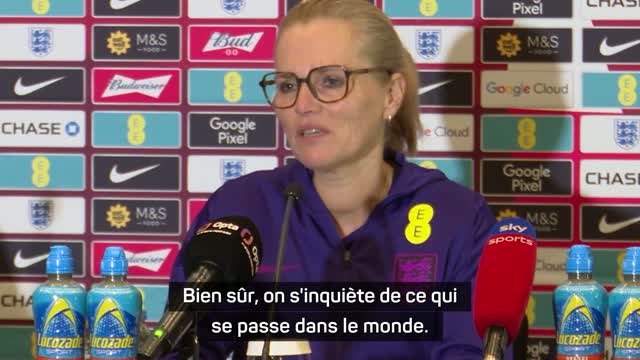 Angleterre - Wiegman : On s'inquiète de ce qui se passe dans le monde