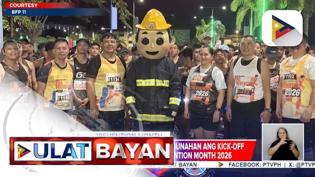 “Fire Prevention Run”, isinagawa sa kick-off activity ng Davao City Fire District sa pagsisimula ng Fire Prevention Month | ulat ni JC Aliponga ng PTV Davao