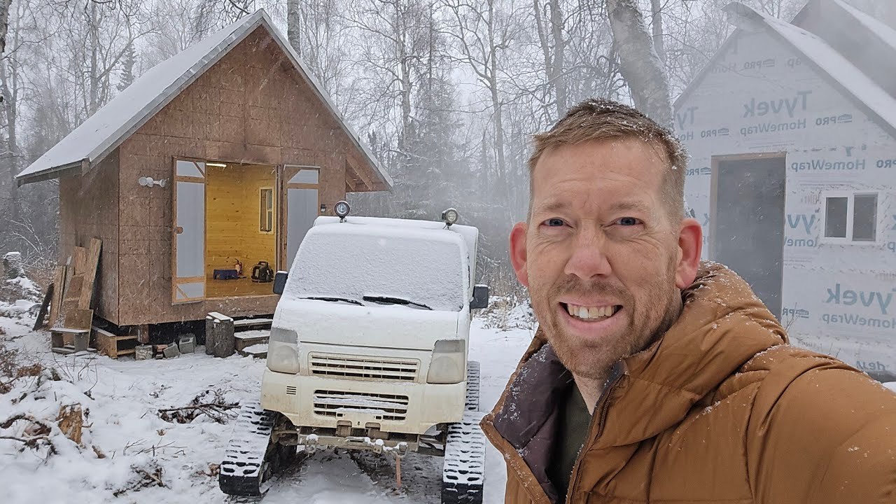 Rebuilding Off-Grid Cabin at our Abandoned Homestead (prepping for Alaska's winter) - YouTube