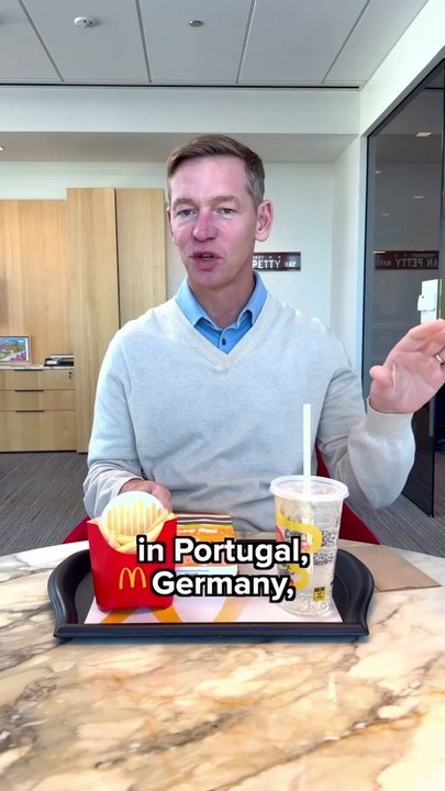 McDonald’s CEO mocked for struggling to eat Big Arch burger