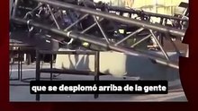 Derrumbe del escenario del boliche Archie en Buenos Aires, dejó al menos 15 personas heridas y obligó a evacuar totalmente el lugar.