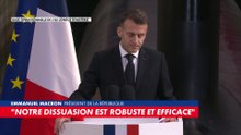 Emmanuel Macron : «Nous devons renforcer notre dissuasion nucléaire face aux menaces»