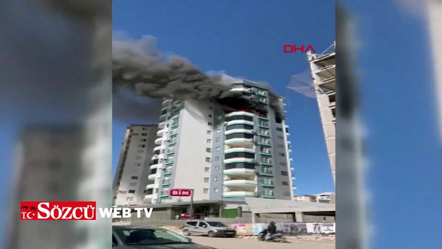 Yangın sırasında taşkınlık yapanları polis havaya ateş açarak dağıttı