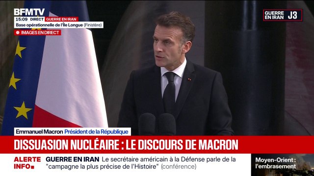 La dissuasion nucléaire est la pierre angulaire de notre stratégie de défense , affirme Emmanuel Macron