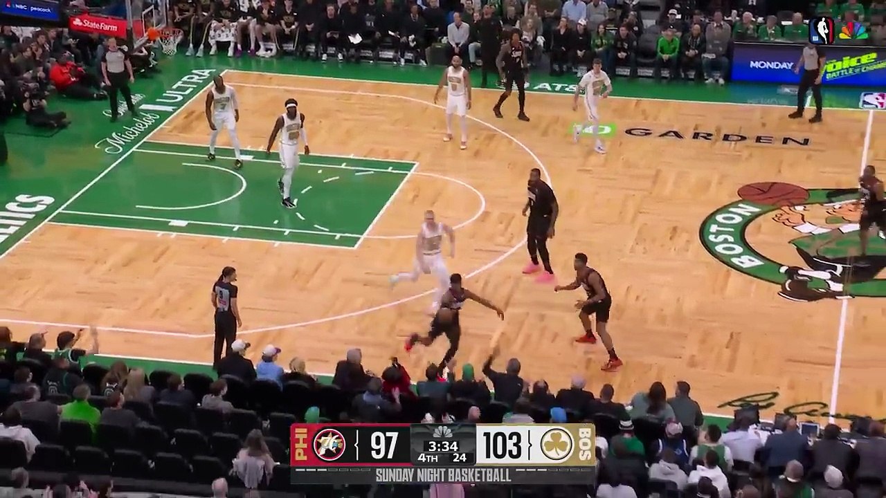 V.J. Edgecombe Crashes into the Crowd and Accidentally Hits a Woman in the Face 😳