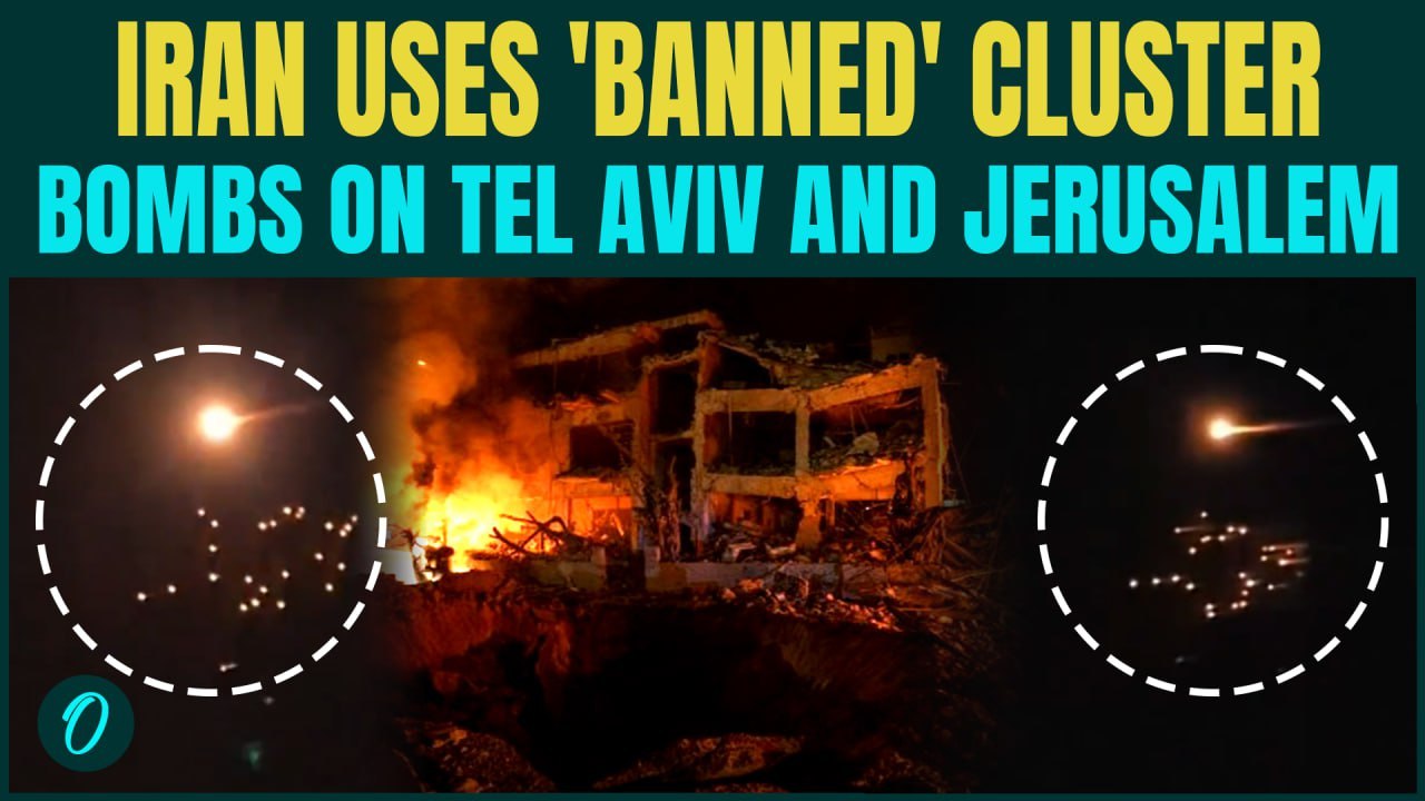 Iran Rains ‘BANNED’ Cluster Bombs on Jerusalem And Tel Aviv | Israeli Cities Under Hellfire | VIDEO