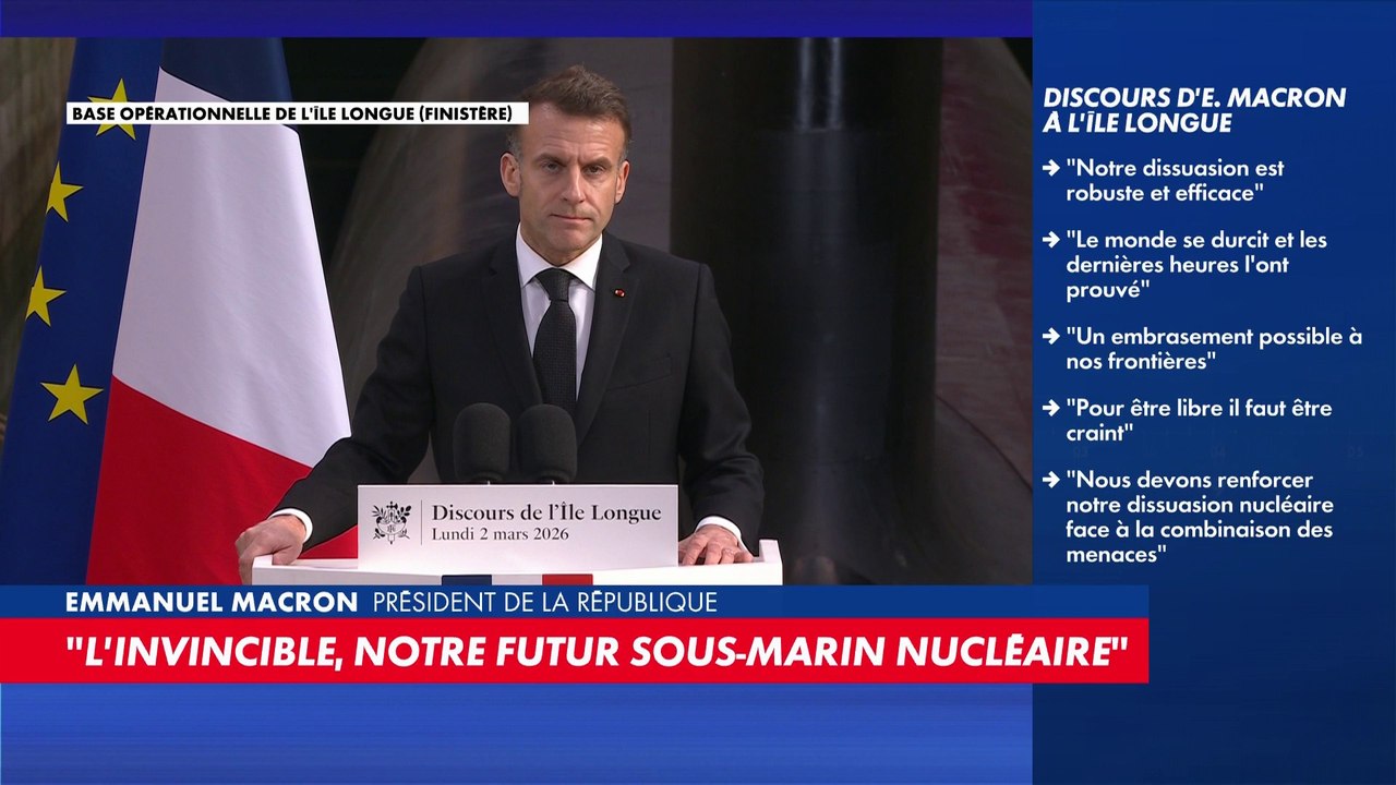 Emmanuel Macron : «J'ai ordonné d'augmenter le nombre de têtes nucléaires de notre arsenal»