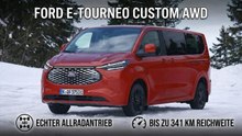2026 Ford E-Tourneo Custom AWD mit 70 kWh Batterie