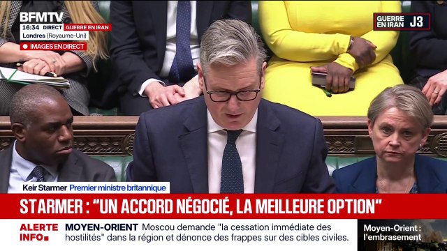Keir Starmer, Premier ministre britannique: Le Royaume-Uni n'a pas été impliqué dans les frappes initiales contre l'Iran qui ont été faites par les États-Unis et Israël
