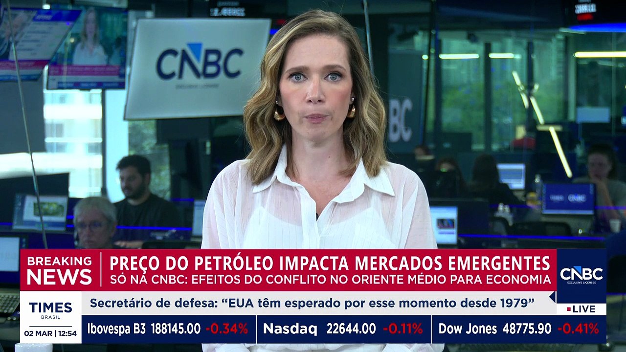 Mercados emergentes podem ser impactados com avanço do conflito EUA-Israel x Irã | CNBC BREAKING
