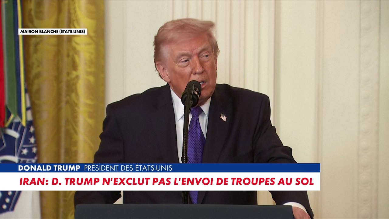 Retrouvez l'allocution du président américain Donald Trump lors de la cérémonie d'hommage aux militaires américains