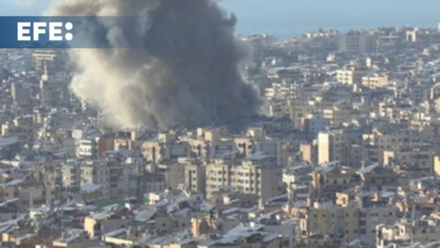 Israel lanza bombardeos contra los suburbios de Beirut