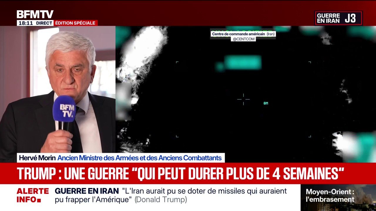 Opération américano-israélienne en Iran: "Je la soutiens dès le premier jour", assure Hervé Morin, ancien ministre des Armées