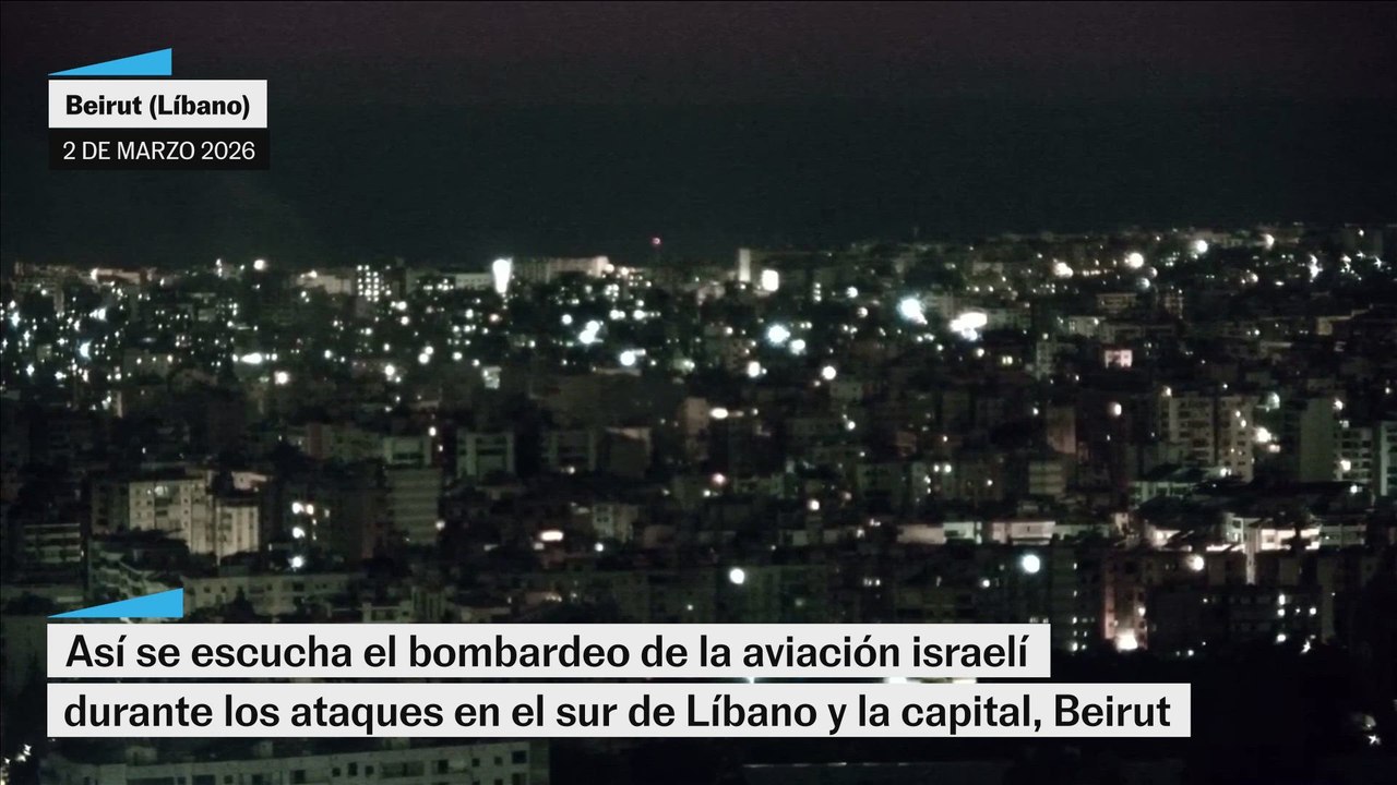 Así se escuchando los bombardeos iraníes sobre el sur de Líbano