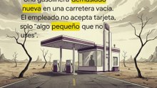 una gasolinera en la nada...microcuento