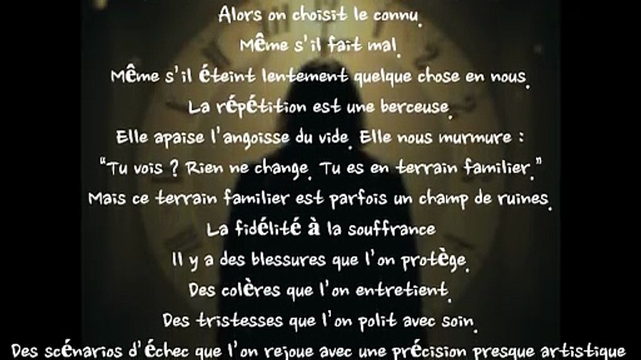 LES ECRIS DE KHAL ( L’étrange sécurité de la répétition )