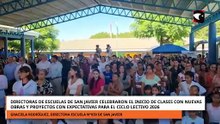 Directoras de escuelas de San Javier celebraron el inicio de clases con nuevas obras