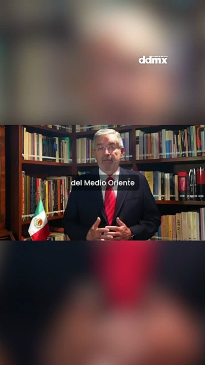 Reporta Juan Ramón de la Fuente 7 mil mexicanos en Medio Oriente