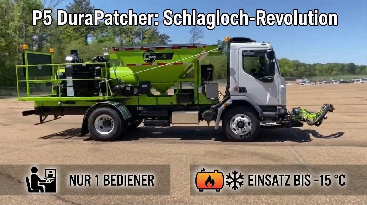 Mit dem P5 DuraPatcher Schlaglöcher in 2 Minuten fixen