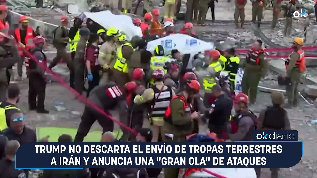 Trump no descarta el envío de tropas terrestres a Irán y anuncia una "gran ola" de ataques