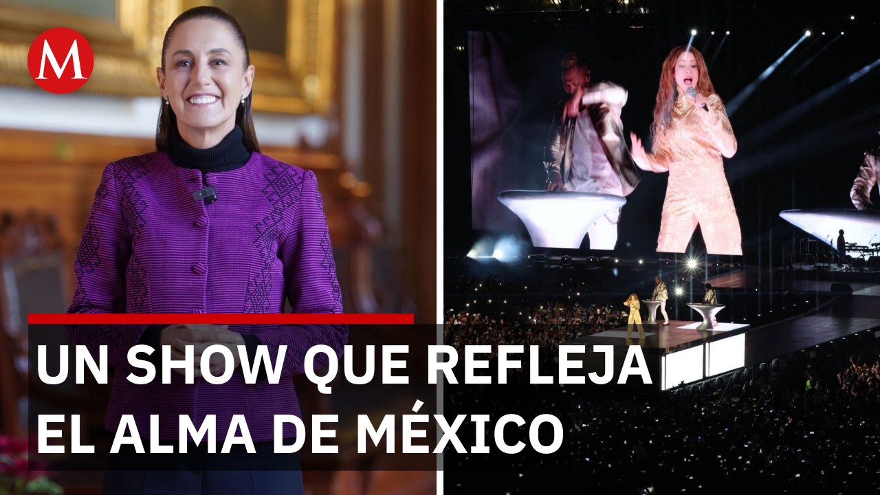 Sheinbaum define a México a través del concierto de Shakira en el Zócalo
