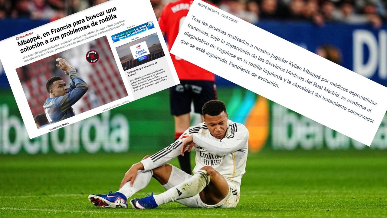 El Madrid desvela la lesión de Mbappé y confirma la exclusiva de MARCA