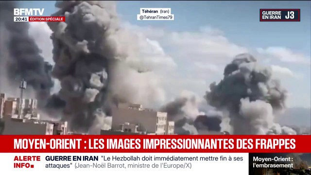 Liban, Israël, Koweït... Les images impressionnantes des frappes au Moyen-Orient