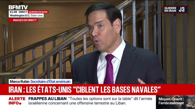 C'était la bonne décision d'avoir frappé l'Iran, estime Marco Rubio, secrétaire d'État américain
