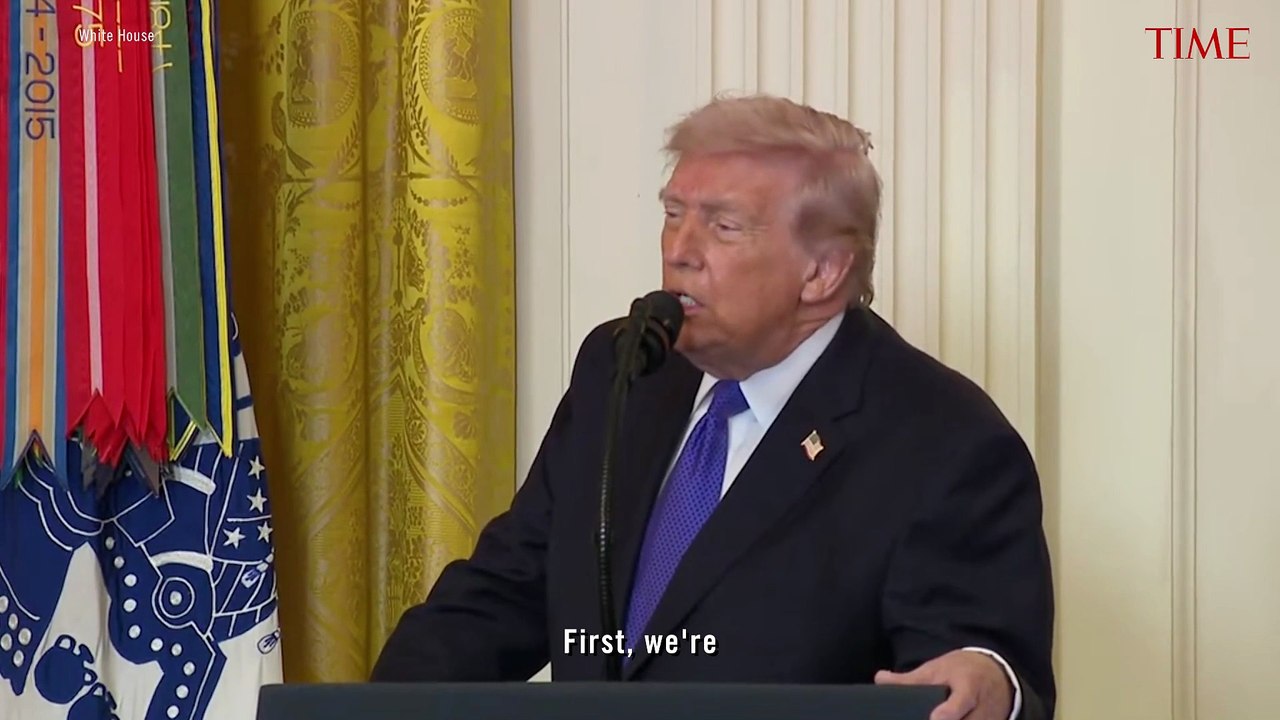 Trump Say Iran Conflict Could Last "4 to 5 Weeks" or "Whatever It Takes" [VERTICAL]