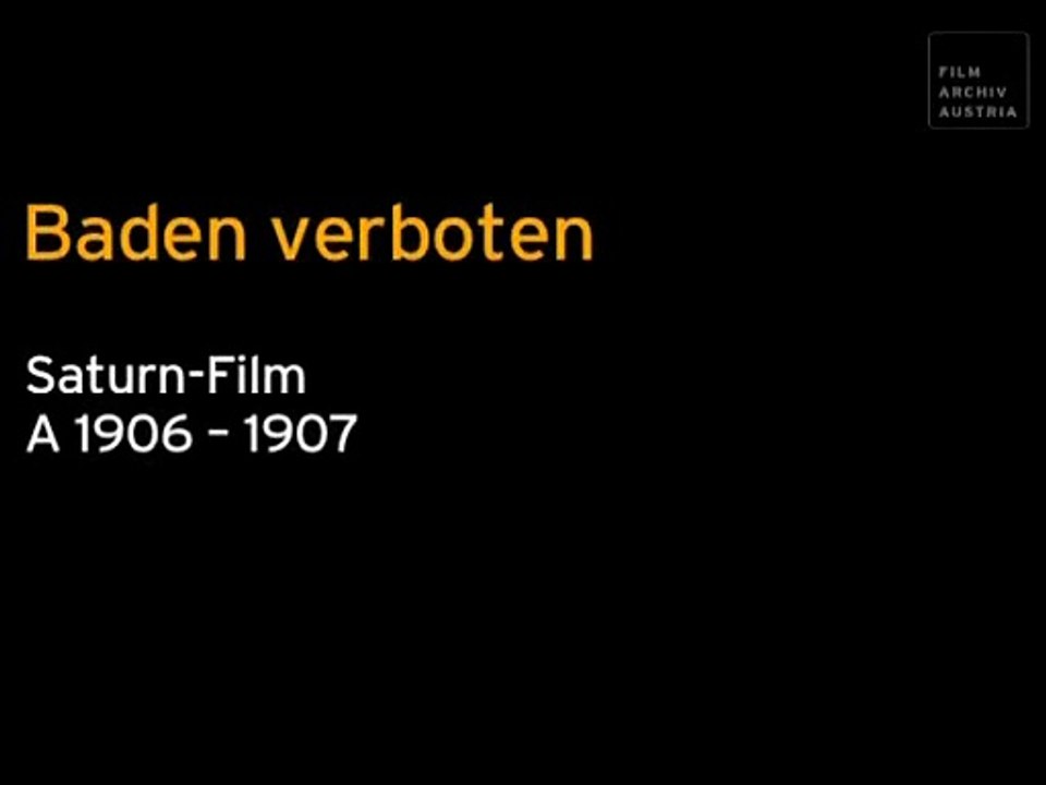 Baden verboten / bathing forbidden 1907