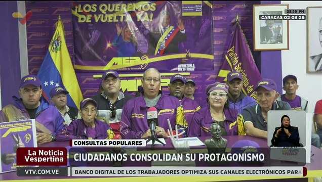 MEP señaló que las consultas populares fortalecen el modelo de autogestión en las comunidades