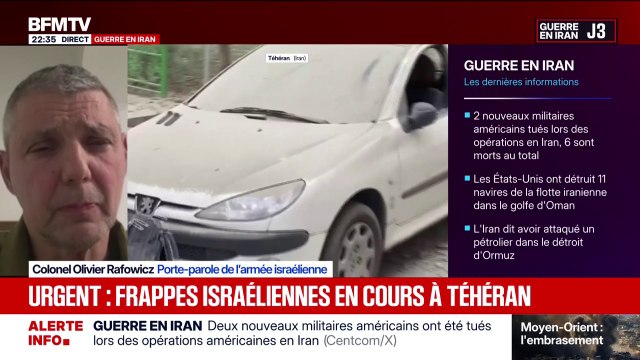 Plus de 600 frappes ont eu lieu depuis le début de la guerre en Iran, assure Olivier Rafowicz, porte-parole de l'armée israélienne
