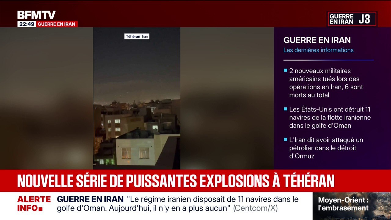 Une nouvelle série de puissantes explosions secouent Téhéran en Iran