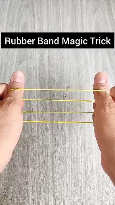 Easy Magic Trick With Rubber Band #shorts #viral #magictricks