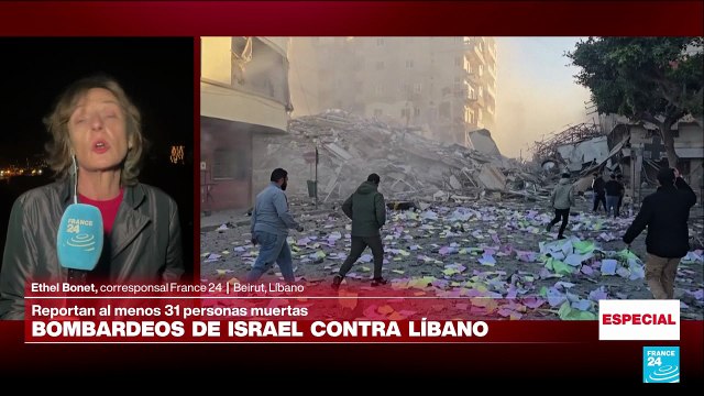 Informe desde Beirut: más de 30 muertos tras bombardeos de Israel contra Líbano