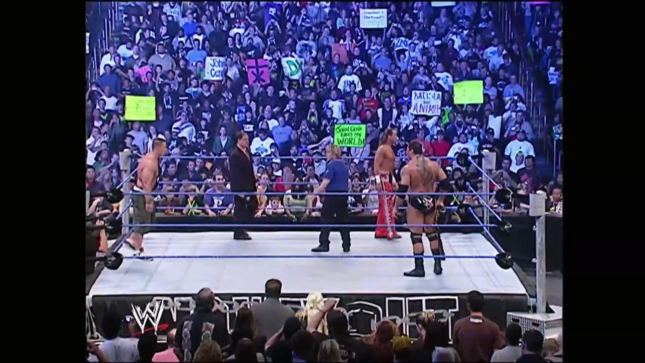 FULL MATCH John Cena & Shawn Michaels vs. Batista & Undertaker No Way Out 2007 (1)