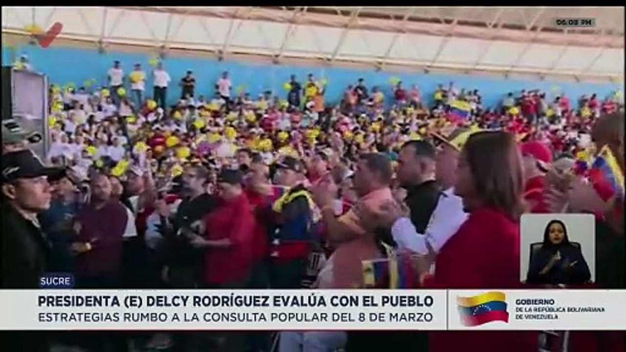 Presidenta (E) Delcy Rodríguez instó al levantamiento de sanciones contra Venezuela