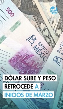 Peso mexicano retrocede frente al dólar por nerviosismo sobre Oriente Medio