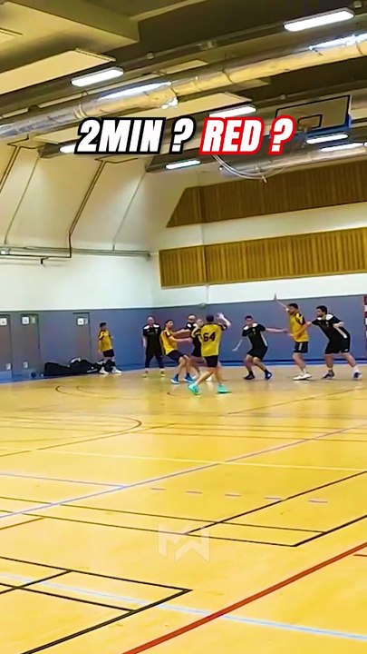 2min ? Carton Rouge ou Bleu ? #handball