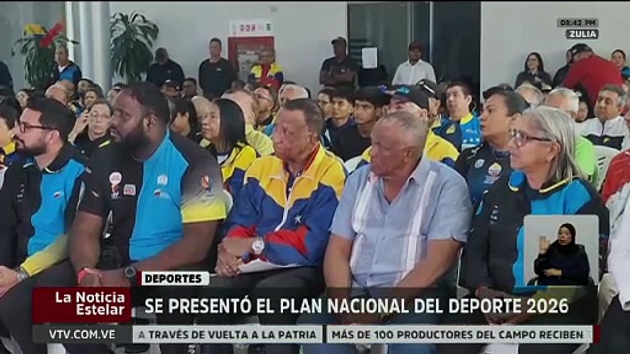 Autoridades presentaron el Plan Nacional del Deporte 2026 en el estado Zulia